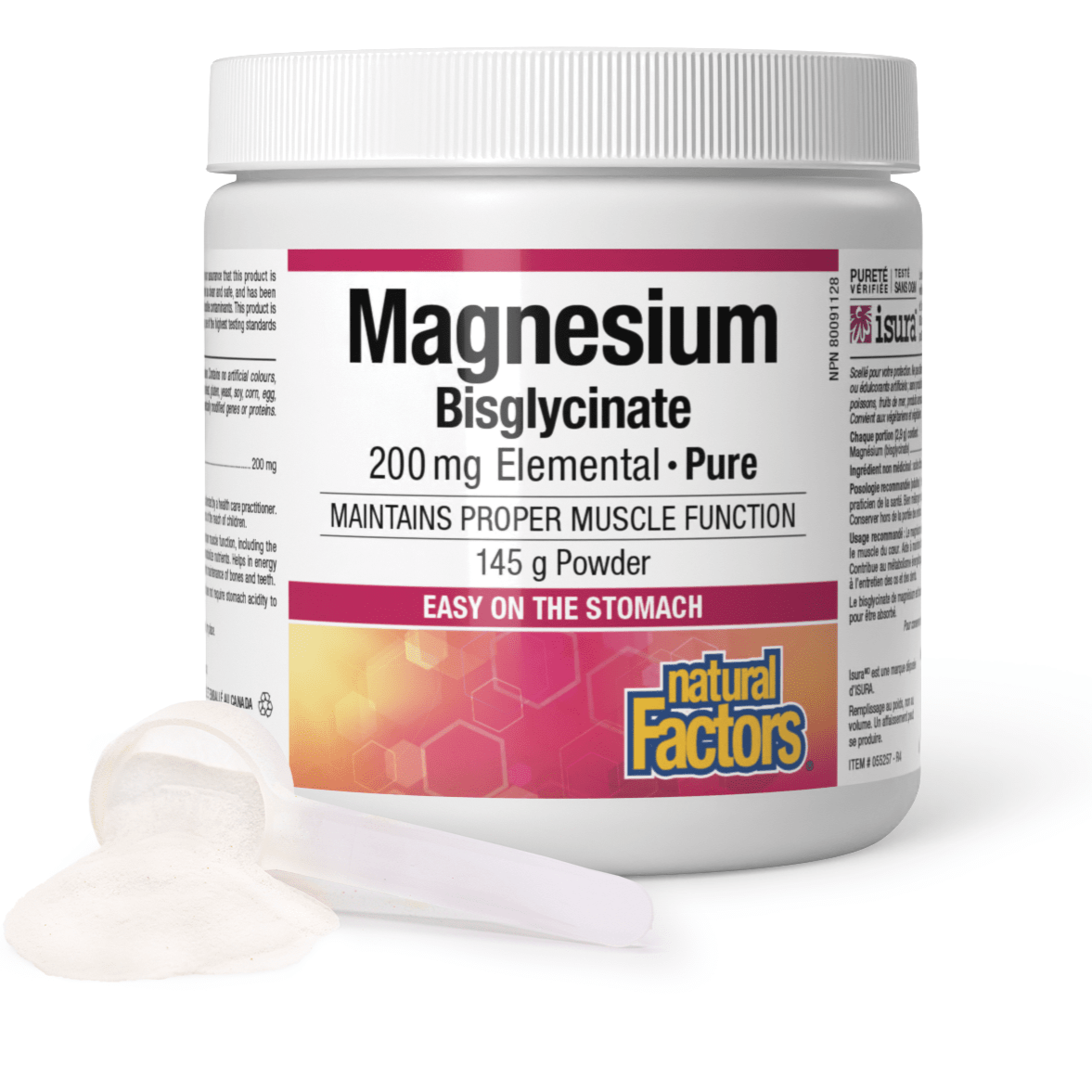 Magnesium Bisglycinate Pure 200 mg, Natural Factors|v|image|1667