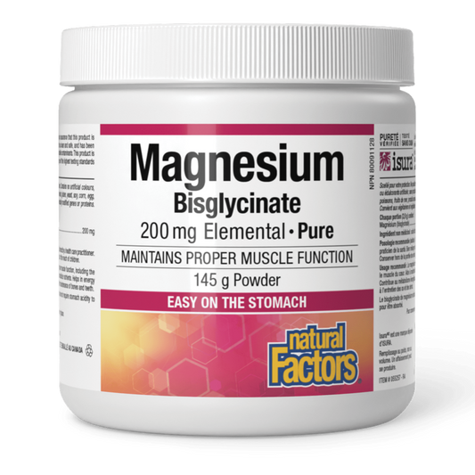 Magnesium Bisglycinate Pure 200 mg, Natural Factors|v|image|1642