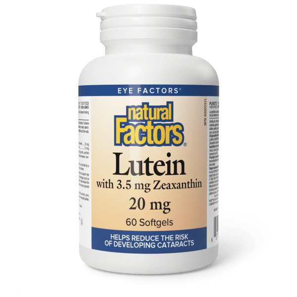 Lutein with 3.5 mg Zeaxanthin  20 mg  60 Softgels, image-hi-res