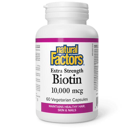 Biotin  Extra Strength   10 000 mcg  60 Vegetarian Capsules, image-hi-res